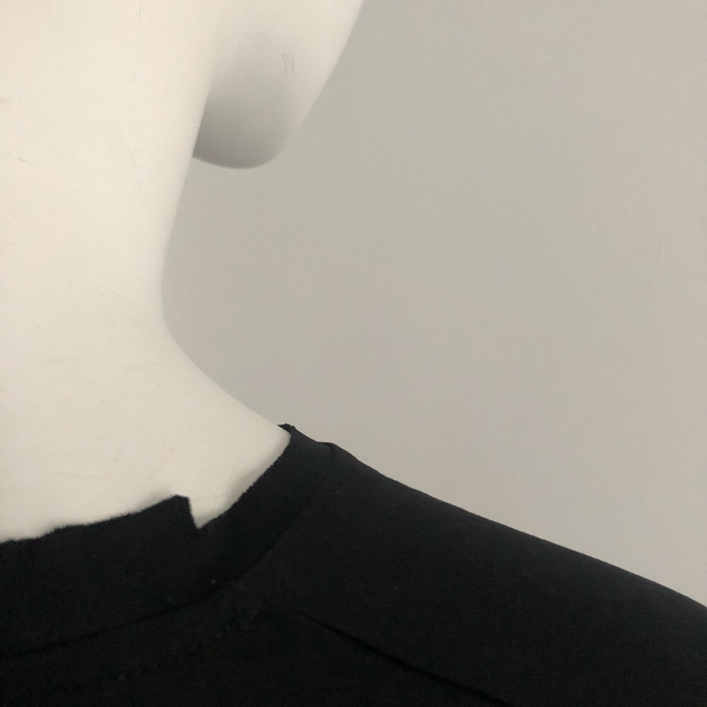 Jil Sander Black Asymmetric T-Shirt - Picture 6 of 8